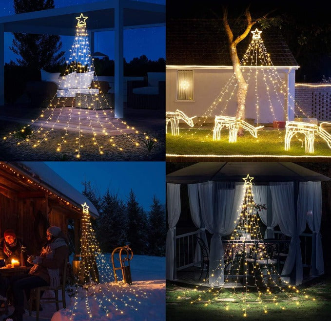 Luces Arbol de Navidad LED SOLARES - Promocion Por tiempo Limitado